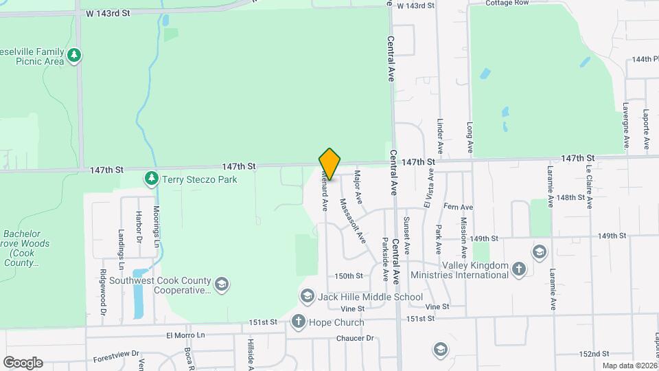 14723 Menard Ave Map and Location Details