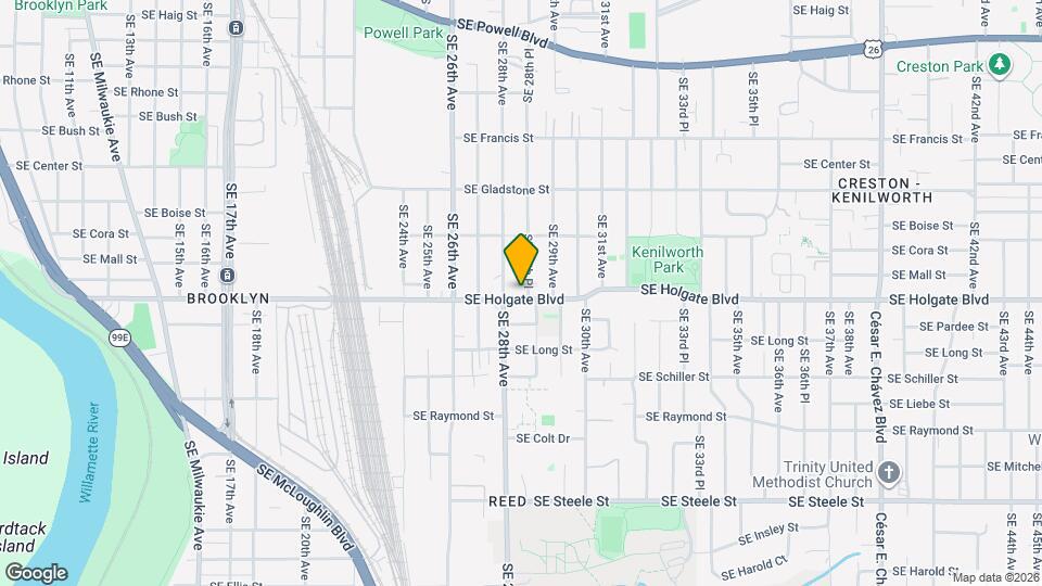 2829 SE Holgate Blvd, Unit SI ID1612033P Map and Location Details
