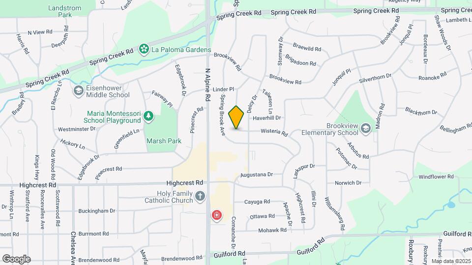 1954 Wisteria Rd Map and Location Details