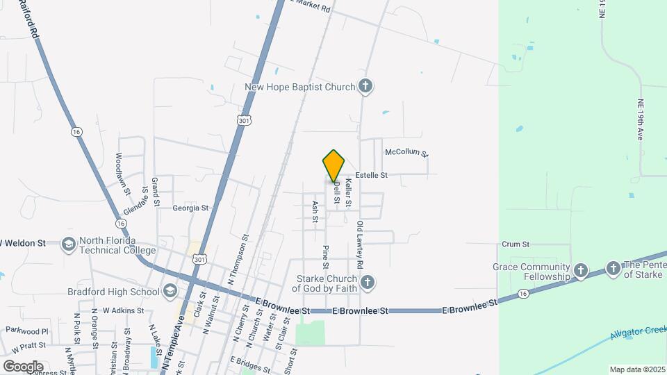 1205 Dell St Map and Location Details