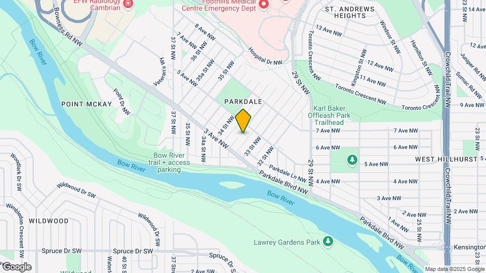 6a Parkdale Cres NW Map and Location Details