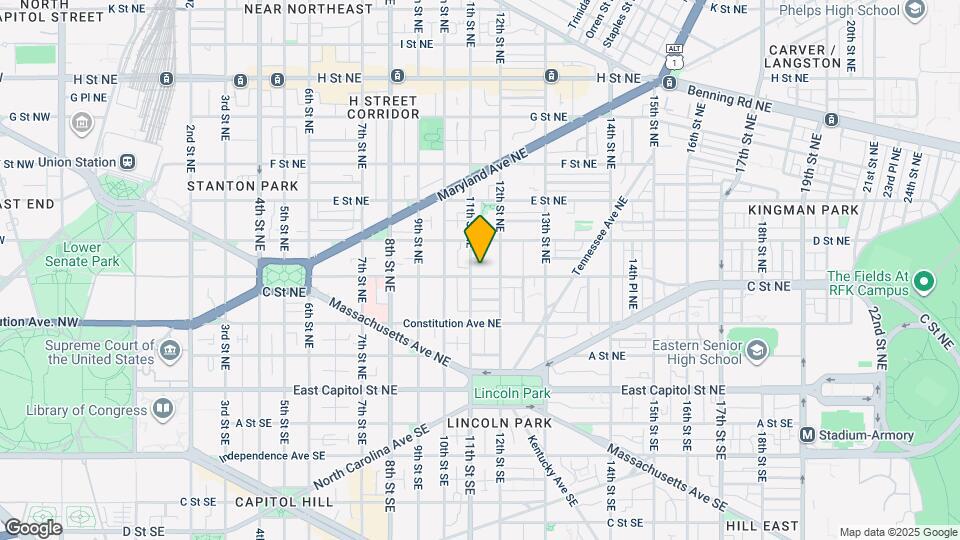 1116 C St NE Mapa y Detalles de la Ubicación