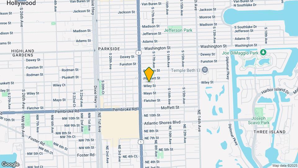 1723 Wiley St Map and Location Details