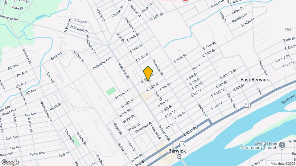 1017 Pine St Mapa y Detalles de la Ubicación