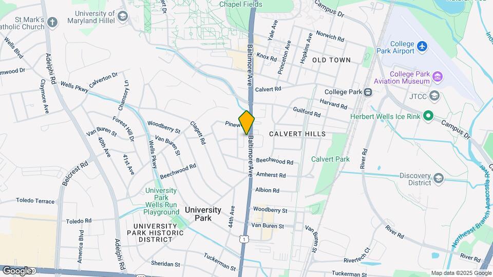 6912 Baltimore Ave Map and Location Details