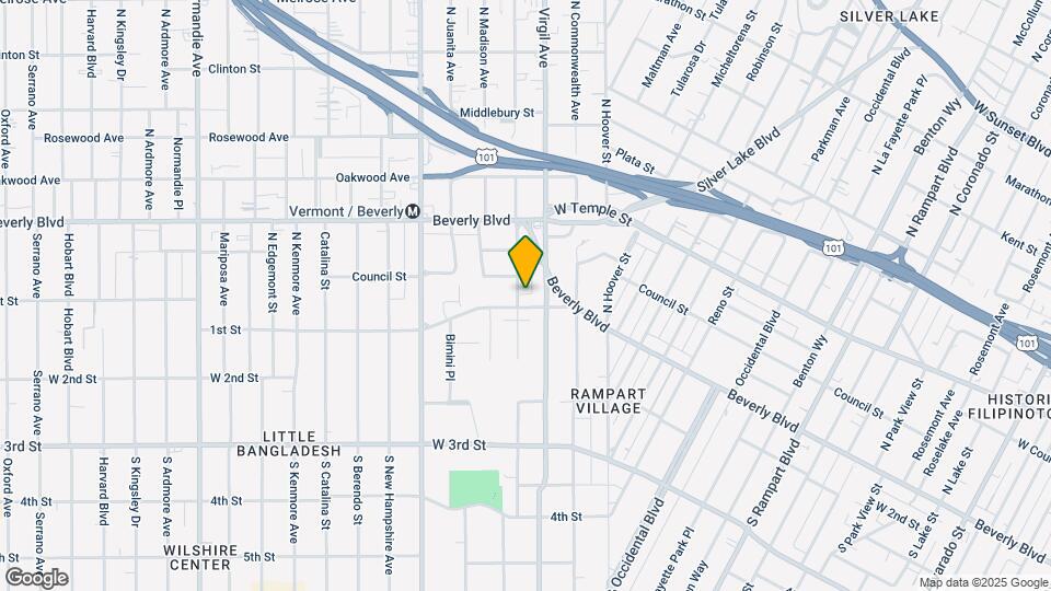 114 N Westmoreland Ave Map and Location Details