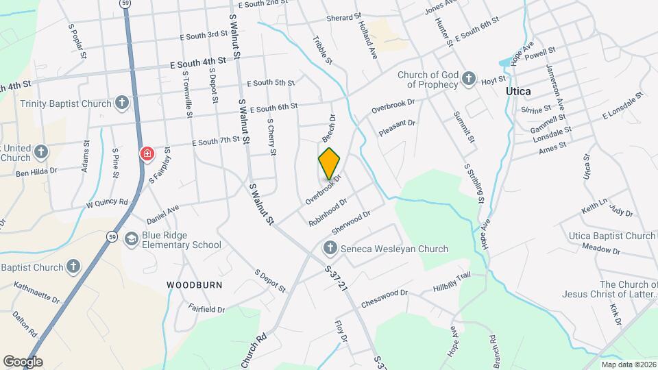 529 Overbrook Dr Map and Location Details