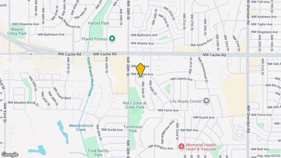 808 NW 36th St Map and Location Details