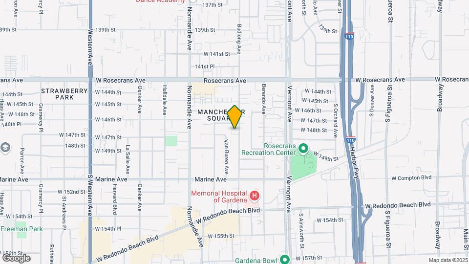 14709 S. Budlong Ave Mapa y Detalles de la Ubicación