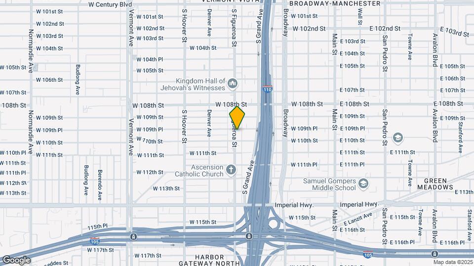 10954-10956 S Figueroa St Map and Location Details