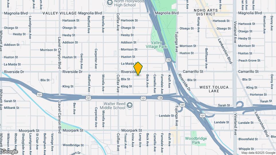 11575 Blix St, Unit Private Guest House Mapa y Detalles de la Ubicación