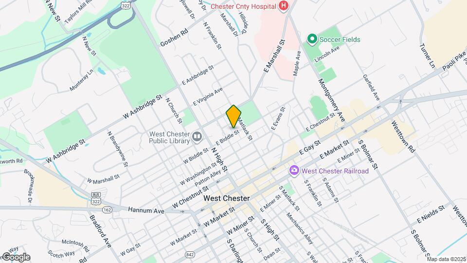 117 E Biddle St Map and Location Details