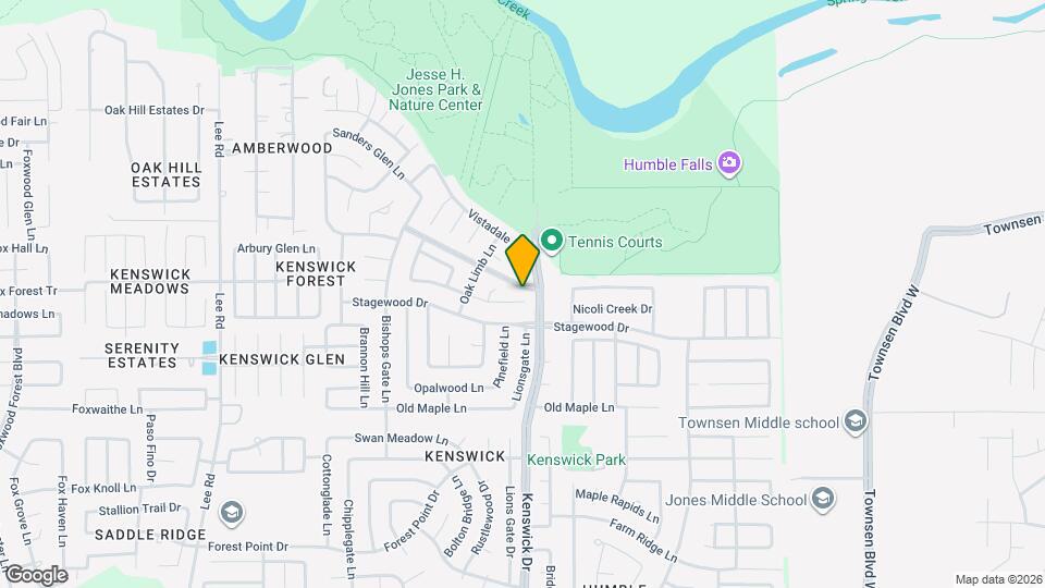 8515 Leafdale Dr Map and Location Details