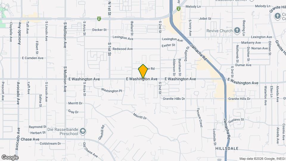 1219 E Washington Ave Map and Location Details