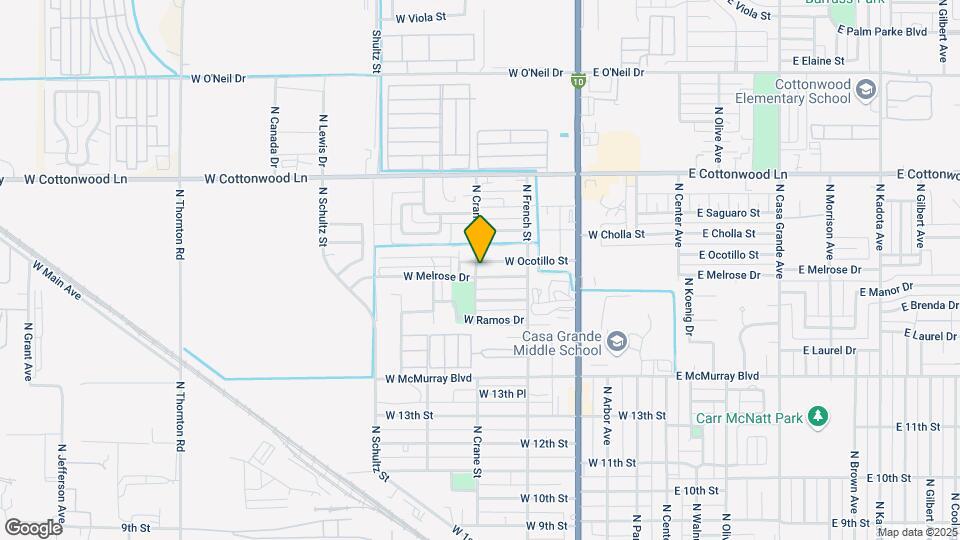 545 W Ocotillo St Map and Location Details