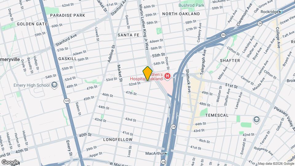 817 52nd St Map and Location Details