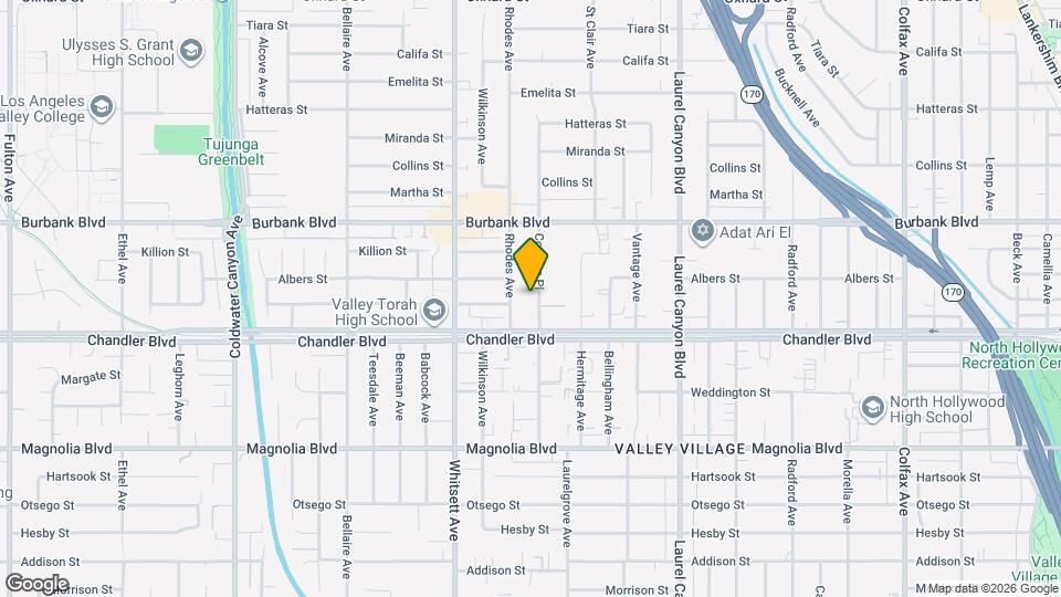 5437 Corteen Pl Map and Location Details