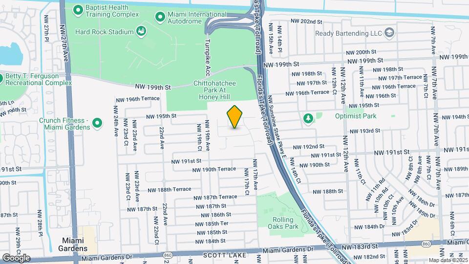 1763 NW 193rd St Mapa y Detalles de la Ubicación