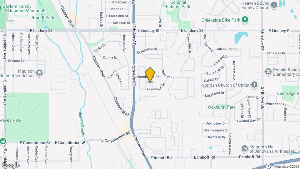 1716 Briarcreek Map and Location Details