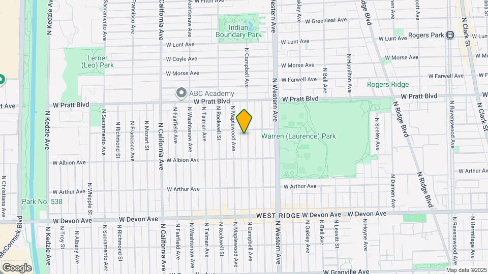 6644 N Campbell Ave, Unit 1 Map and Location Details