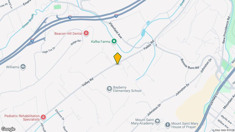 850 Valley Rd Map and Location Details