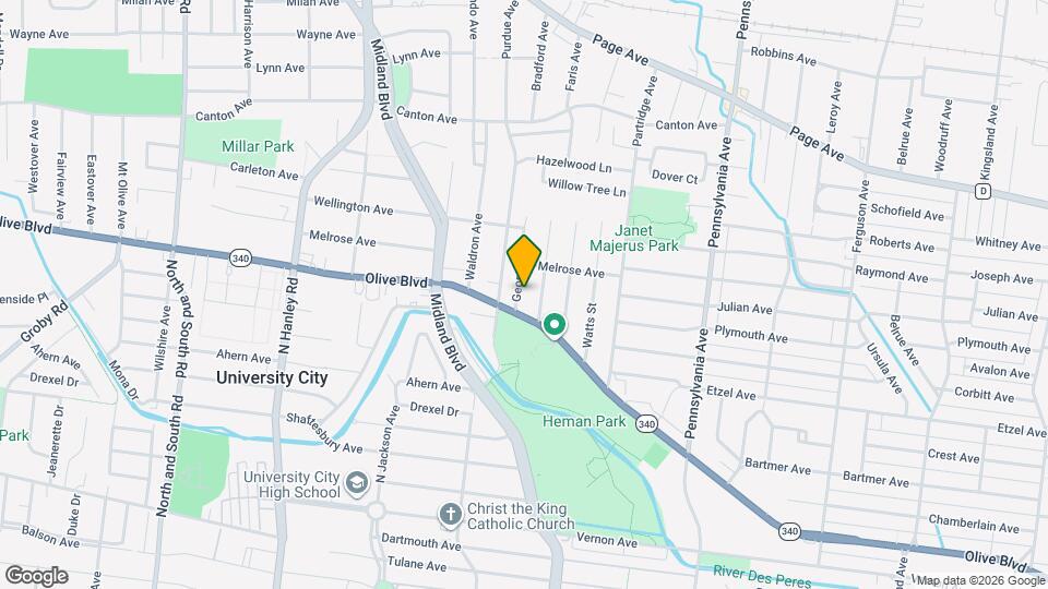 1112 George St Map and Location Details