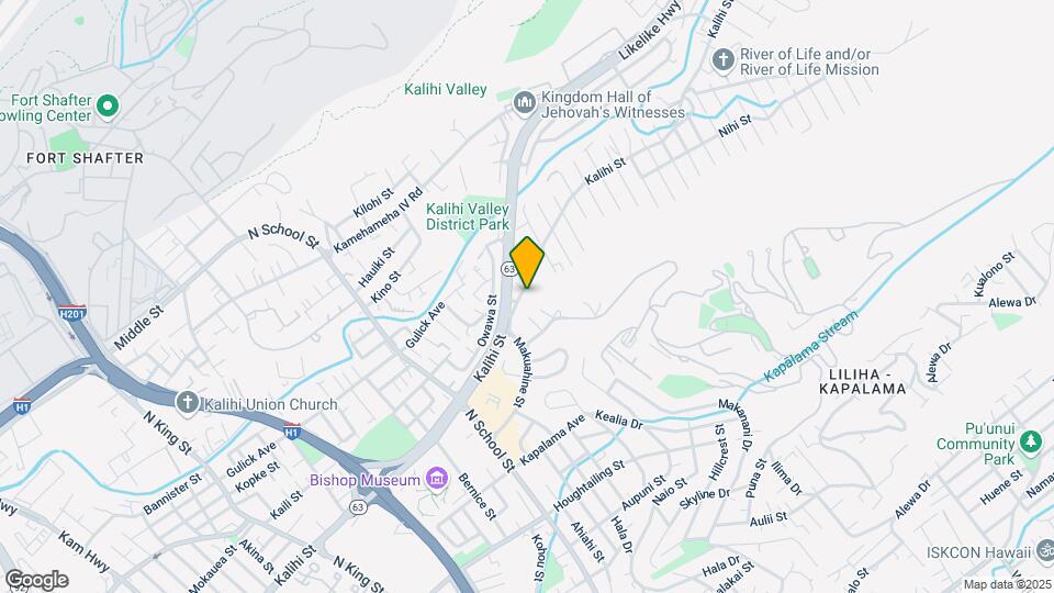 1853 Kalihi St Map and Location Details