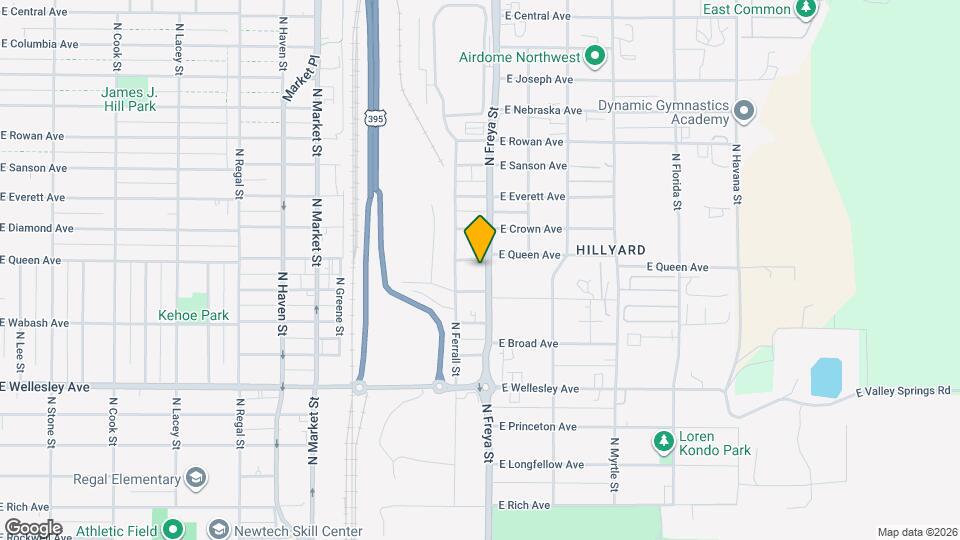 3524 E Queen Ave Mapa y Detalles de la Ubicación