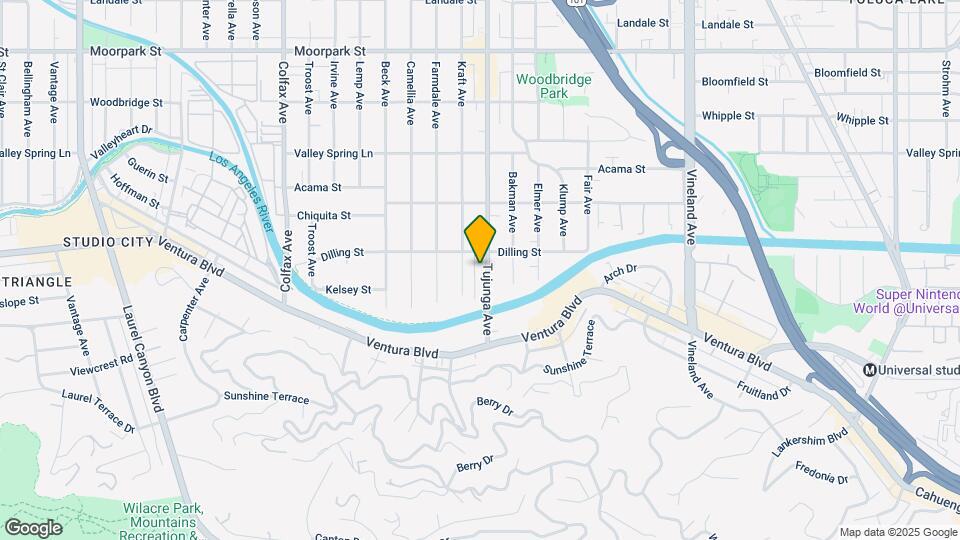 4105 Tujunga Ave Map and Location Details