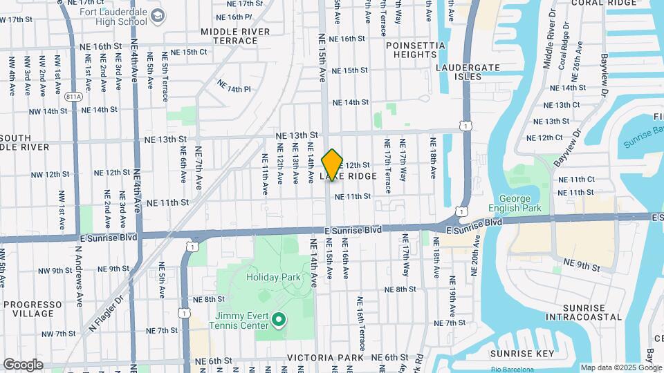 1116 NE 15th Ave Map and Location Details