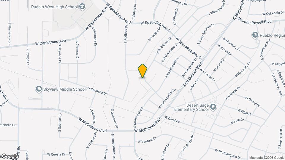 879 S Bellflower Dr Mapa y Detalles de la Ubicación