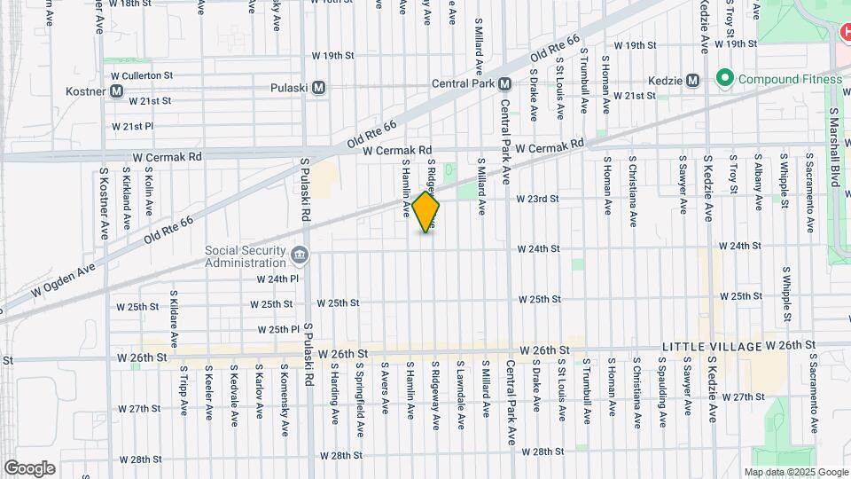 2346 S Ridgeway Ave Map and Location Details