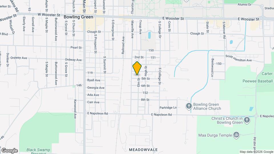 532 Elm St, Unit B Map and Location Details