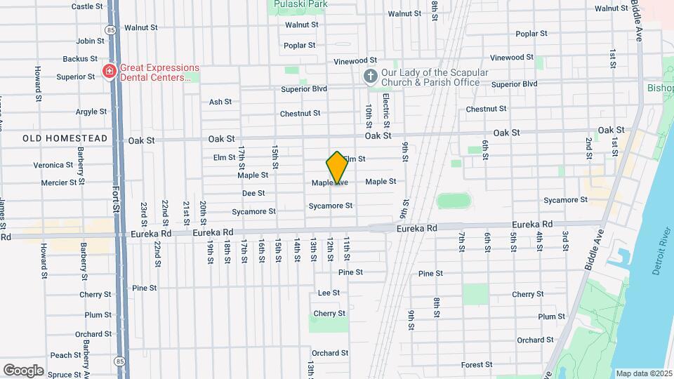 1155 Maple St, Unit 1F Map and Location Details
