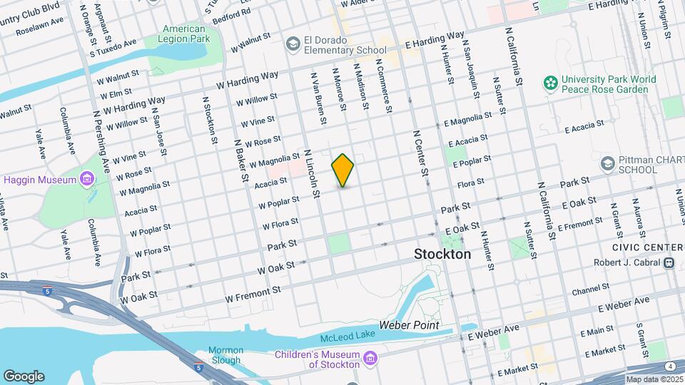 344 W Poplar St Mapa y Detalles de la Ubicación