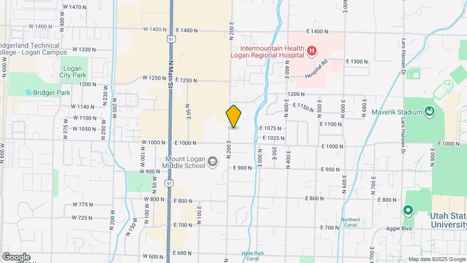 1036 N 200 E Map and Location Details