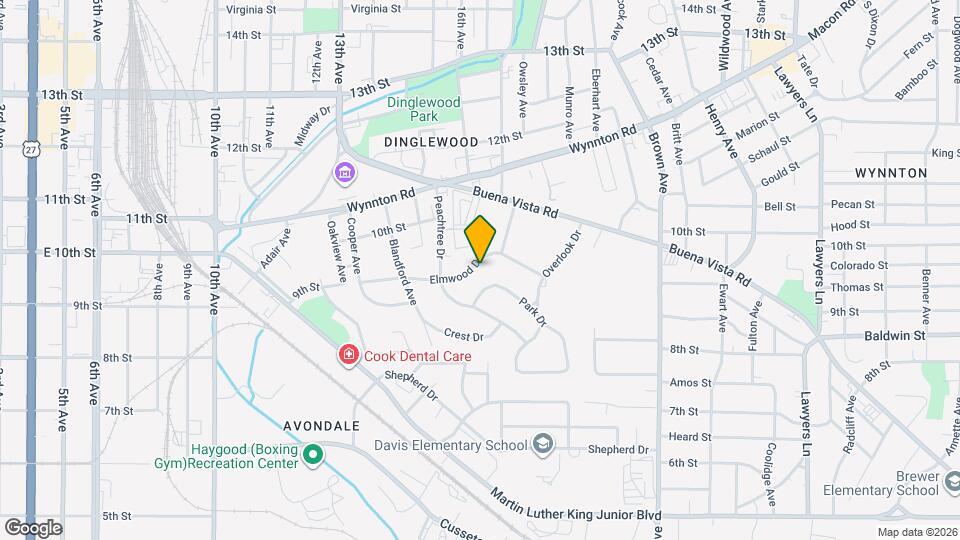 1702 Elmwood Dr Map and Location Details
