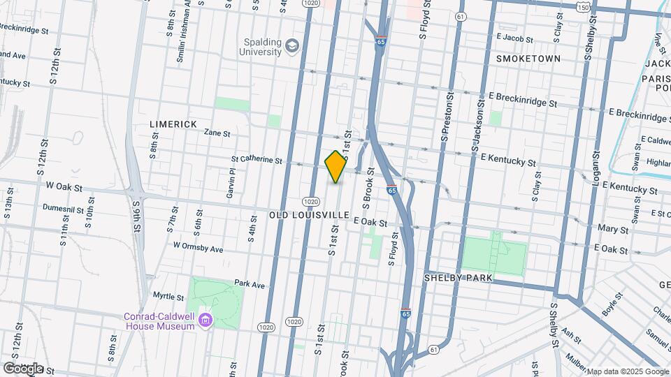 1124 S 1st St Map and Location Details