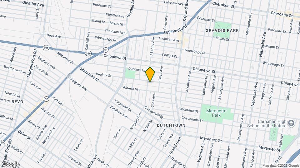 3732 Keokuk St, Unit 2F Map and Location Details