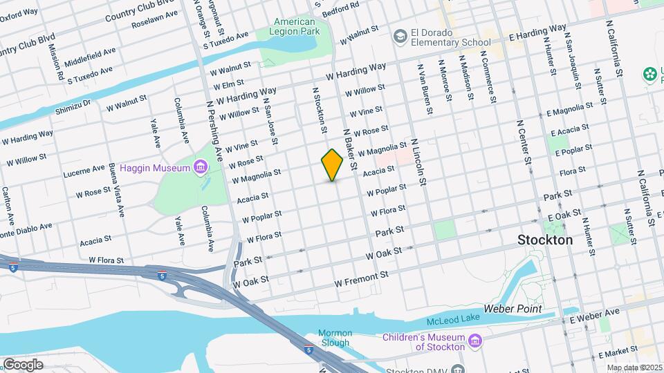 939 N Stockton St Mapa y Detalles de la Ubicación