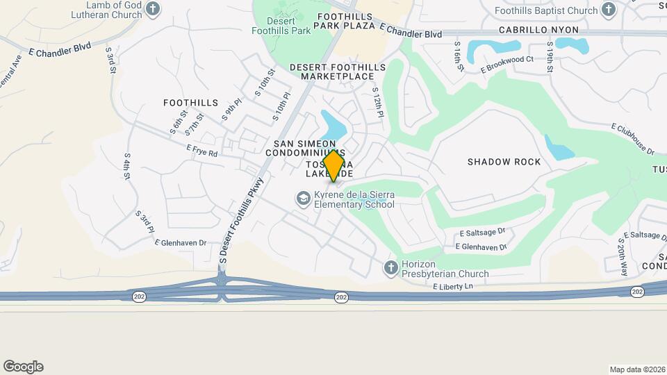 1210 E Briarwood Terrace Map and Location Details