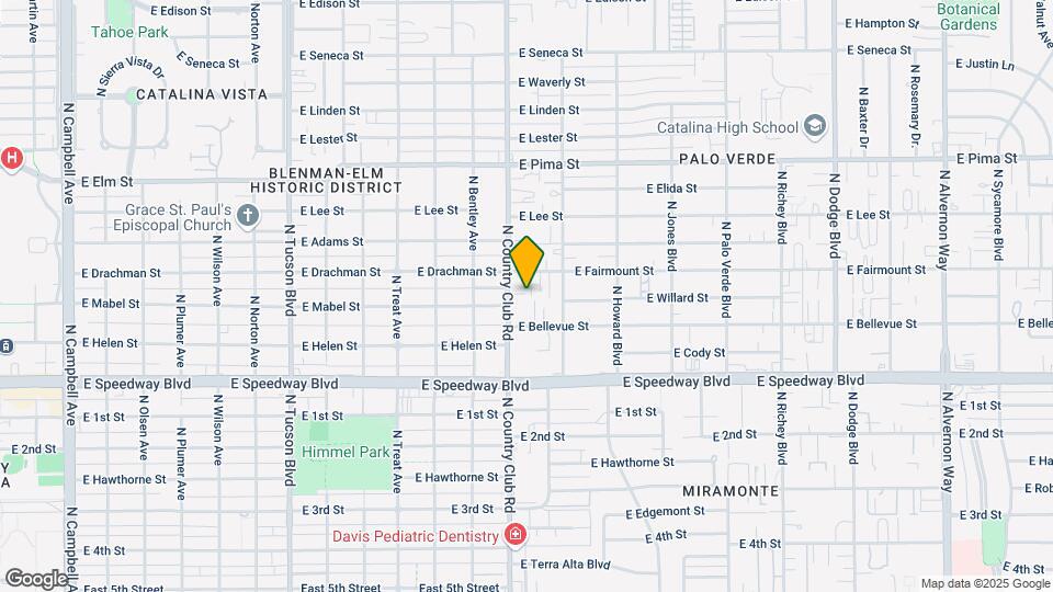 1354 N Country Club Rd Map and Location Details