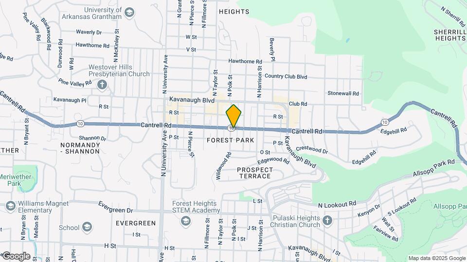 1719 N Polk St Map and Location Details