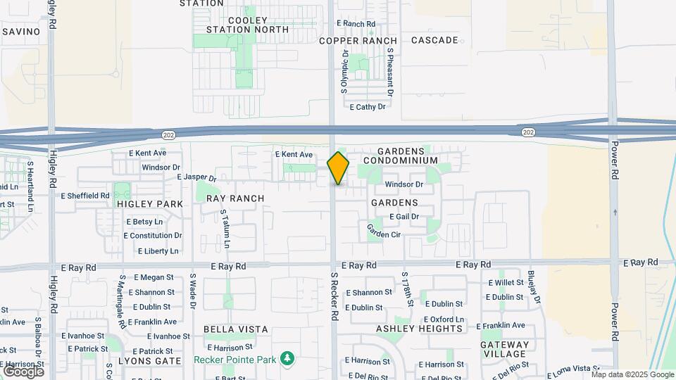 1382 S Sabino Dr Map and Location Details