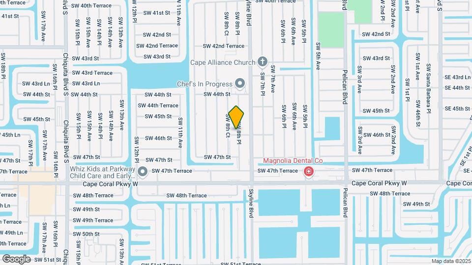 4538 SW 8th Pl Map and Location Details
