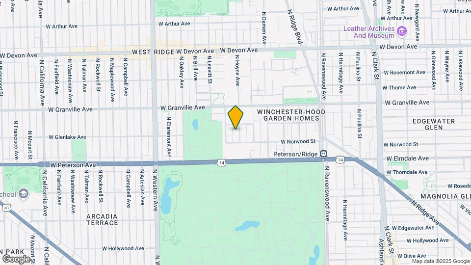 6120 N Hoyne Ave Mapa y Detalles de la Ubicación