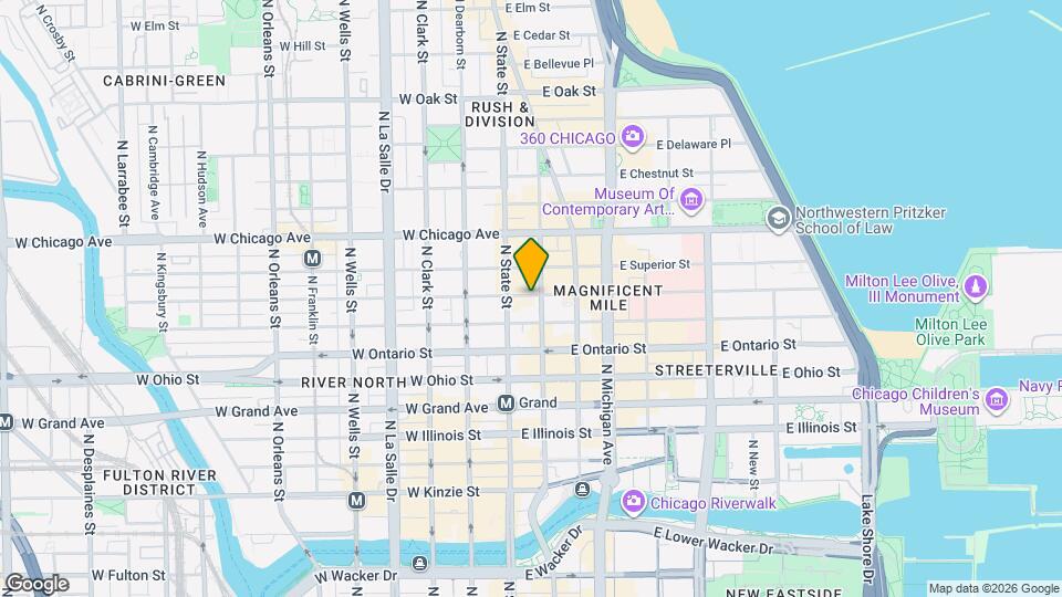 17 E Huron St Mapa y Detalles de la Ubicación