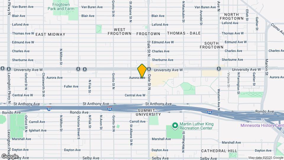 640 Aurora Ave, Unit Duplex Side by Side Map and Location Details