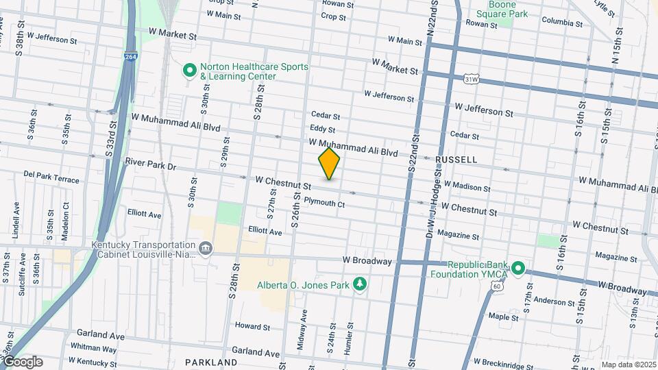 2415 W Chestnut St Map and Location Details