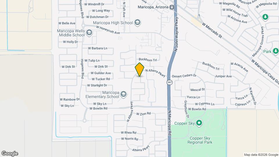 45099 W Desert Cedars Ln Mapa y Detalles de la Ubicación